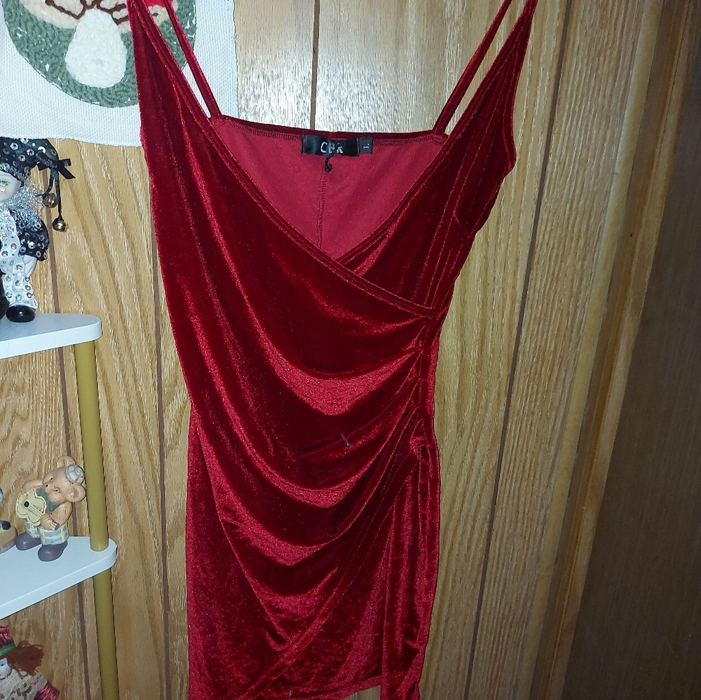 CBR Red Velvet Mini Dress